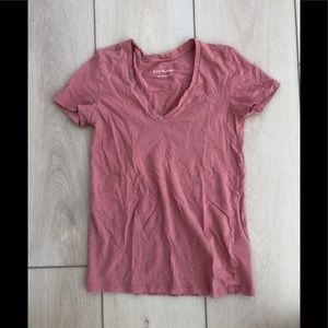 Ever lane pink V-neck tee XS